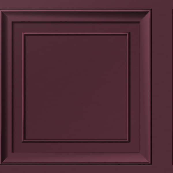 Fine Decor Distinctive Merlot Square Panel Wallpaper FD43468 sample swatch showing square panel motif