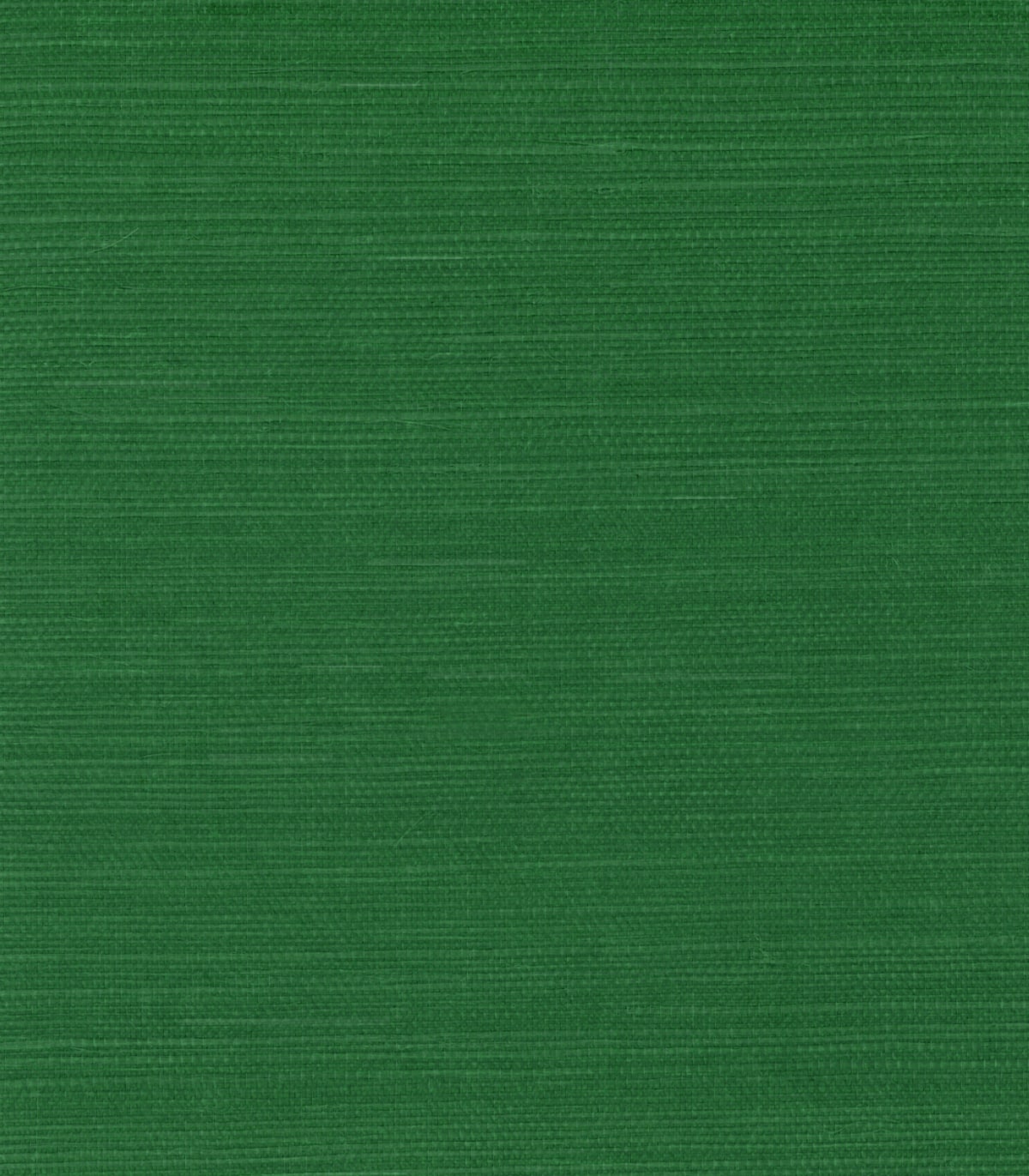 Kelly green sisal grasscloth wallpaper with subtle woven texture