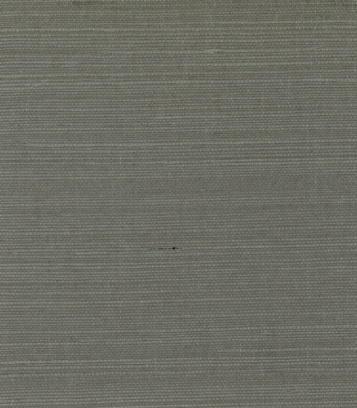 Pewter sisal grasscloth wallpaper texture with subtle horizontal weave