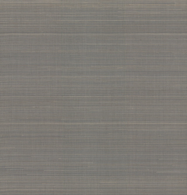 Abaca Weave Black Grasscloth Wallpaper with Natural Woven Texture - York GL0504