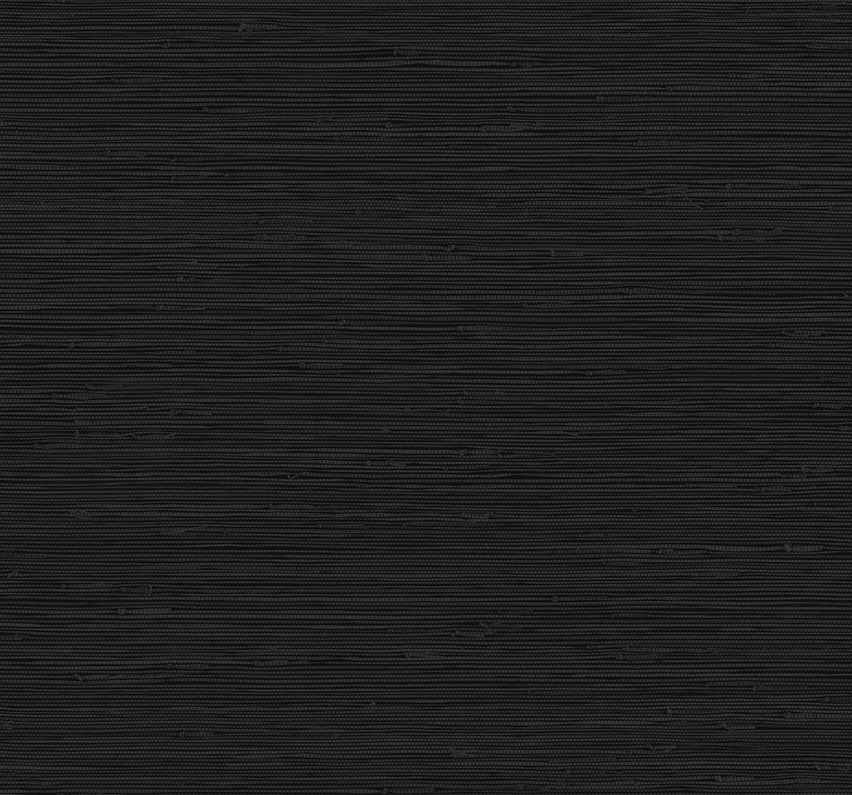 Black faux grasscloth textured vinyl wallpaper