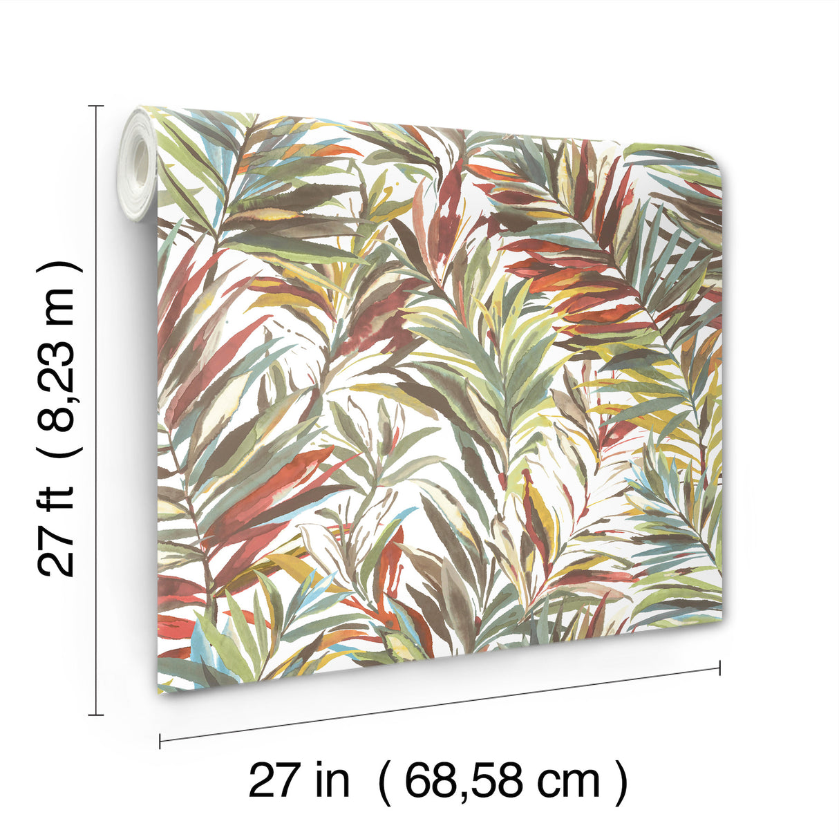 Swaying Palms Rouge & Mink by York Wallcoverings Botanical Wallpaper – York Wallcoverings GN2541
