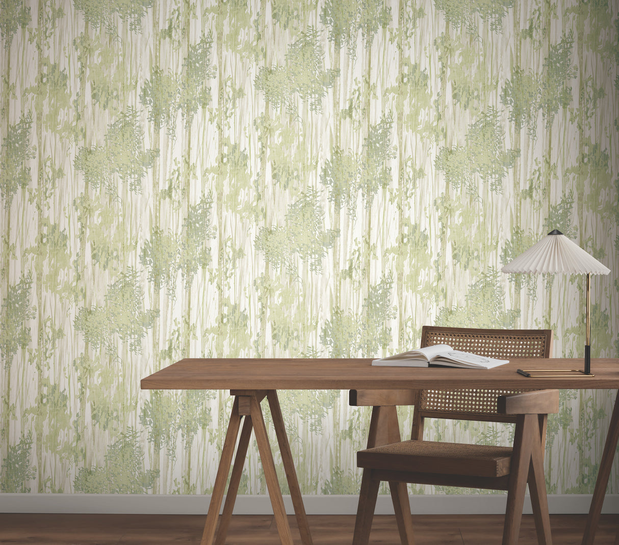 Aspen Grove Green by York Wallcoverings Botanical Wallpaper – York Wallcoverings GN2601