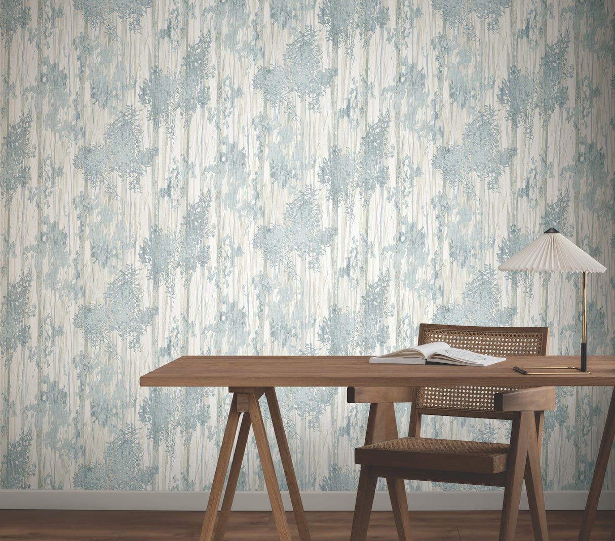 Aspen Grove Blue by York Wallcoverings Botanical Wallpaper – York Wallcoverings GN2602