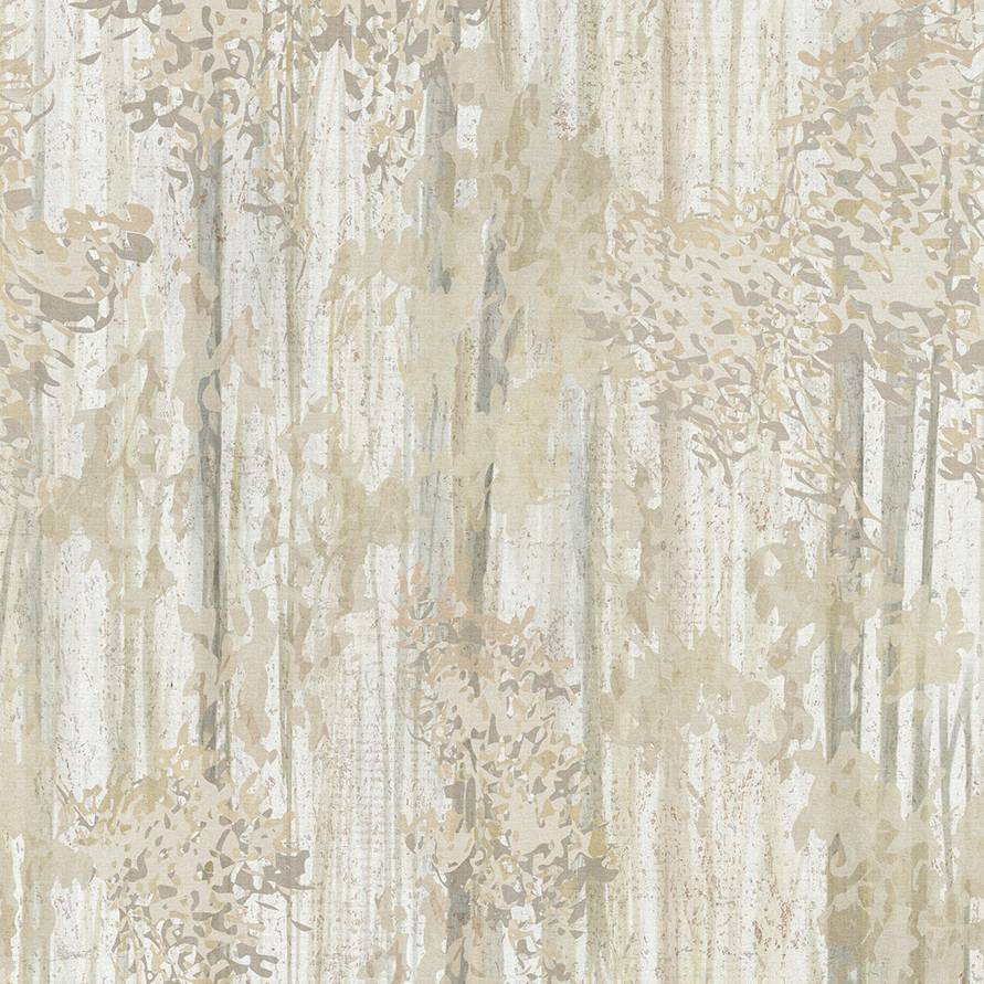 Aspen Grove Beige Mural GN2605M by York Wallcoverings – cork on paper forest design