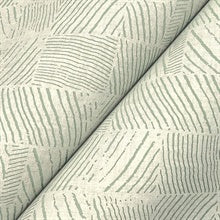 Woodcut Green & Stone by York Wallcoverings Geometric Non Woven Wallpaper- York Wallcoverings GN2624