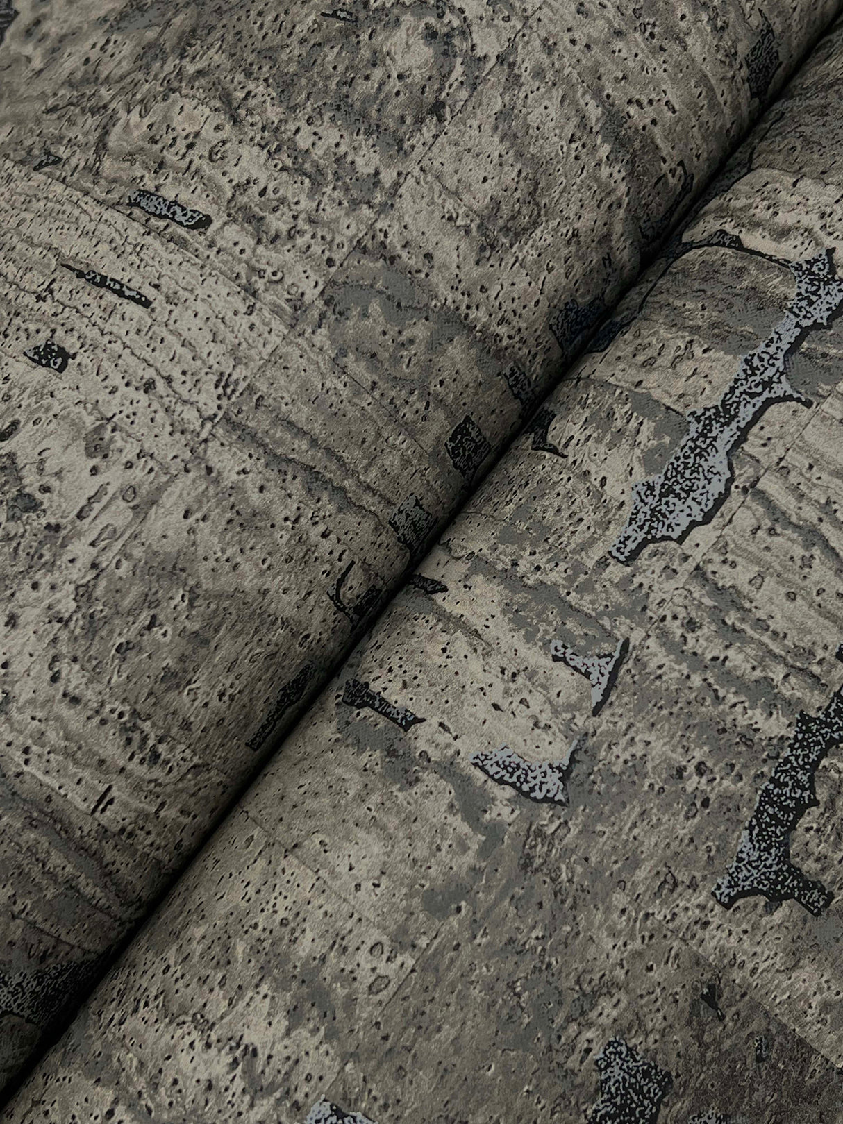 Pop The Cork Charcoal by York Wallcoverings Cork Wallpaper – York Wallcoverings GN2654
