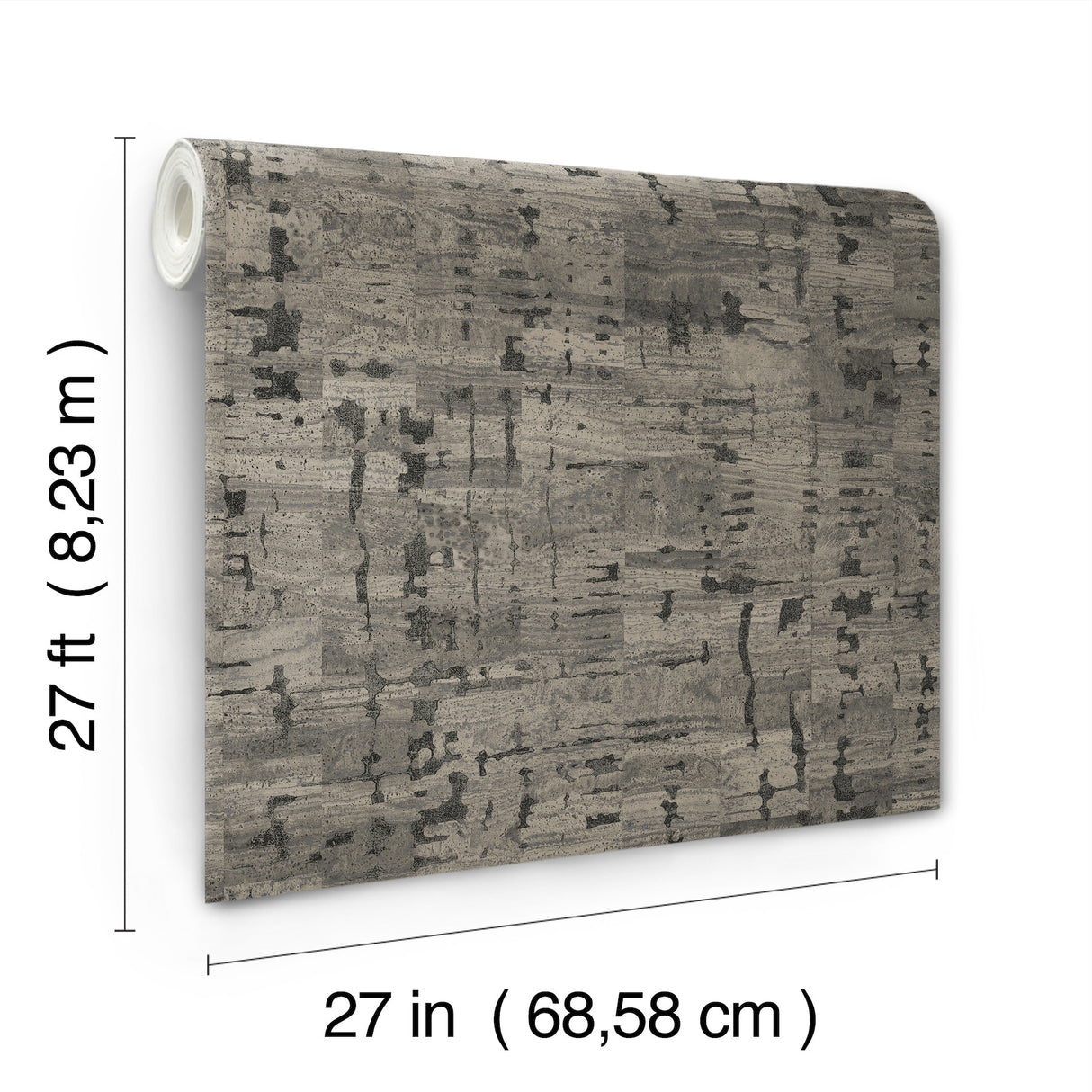 Pop The Cork Charcoal by York Wallcoverings Cork Wallpaper – York Wallcoverings GN2654
