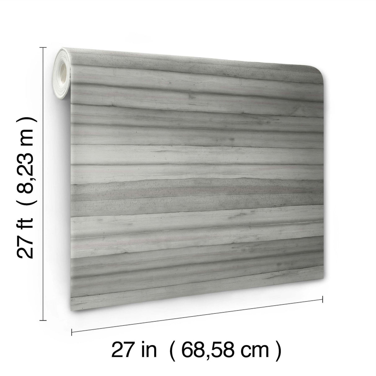 Pandora Leaf Grey Wallpaper with Striped Palm Leaf Motif - York GO8264