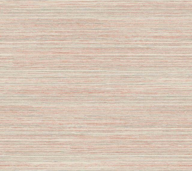 Fountain Grass Clay Wallpaper with Textured Grasscloth Look - York GO8301