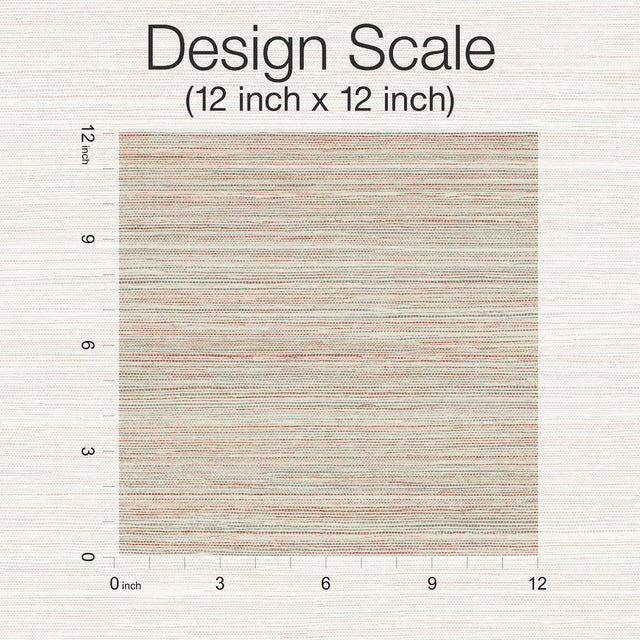 Fountain Grass Clay Wallpaper with Textured Grasscloth Look - York GO8301