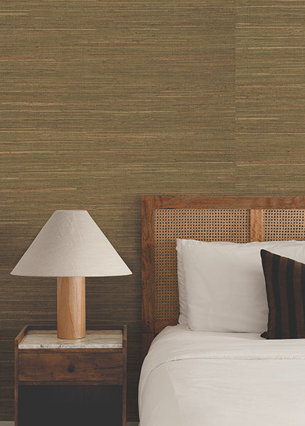 Multicolored Hemp Weeping Willow by Ronald Redding Grasscloth Wallpaper – York Designer Series GRL88341