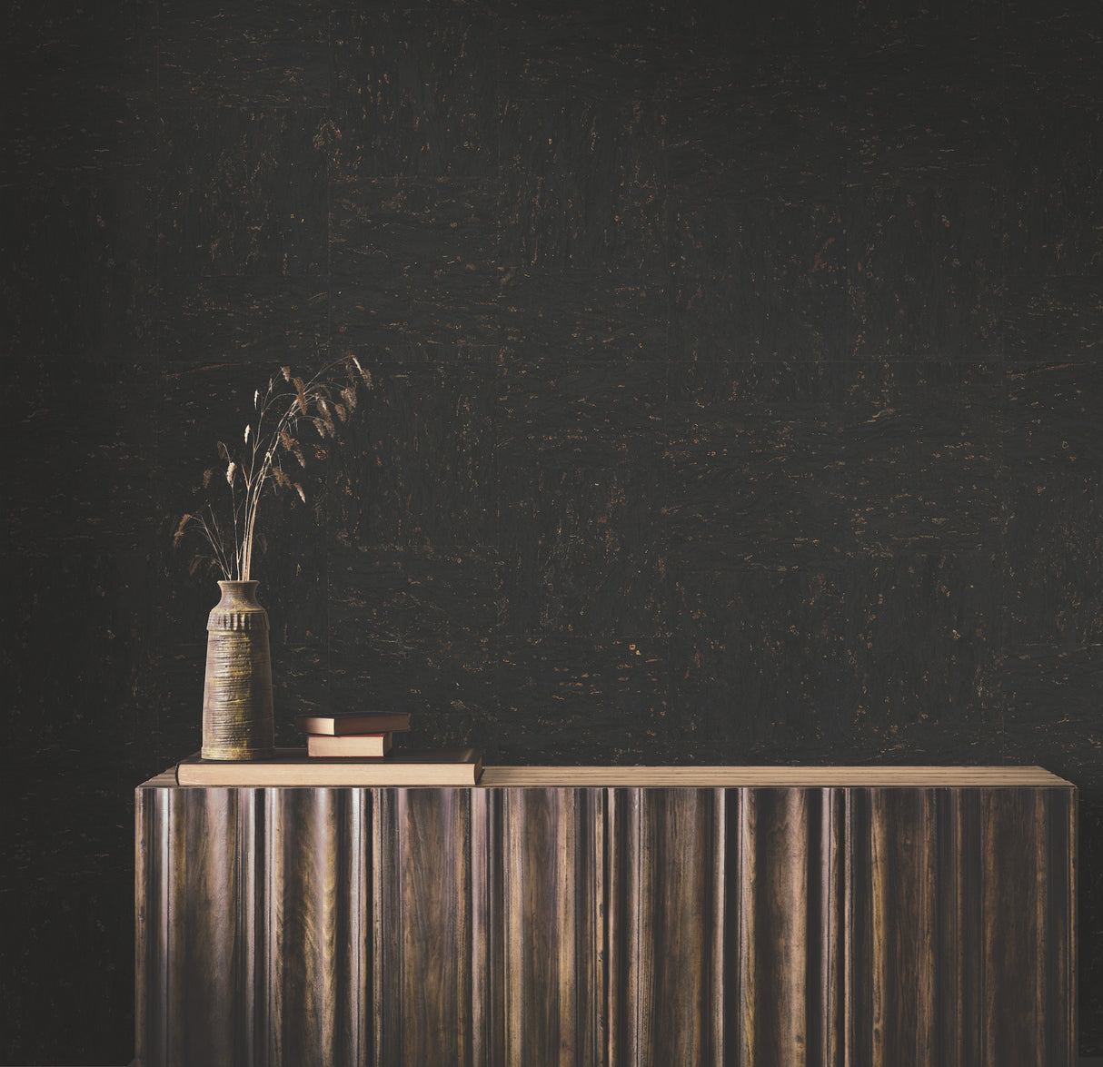 Caldera Cork Black by Ronald Redding Cork Wallpaper – York Designer Series GRL88370