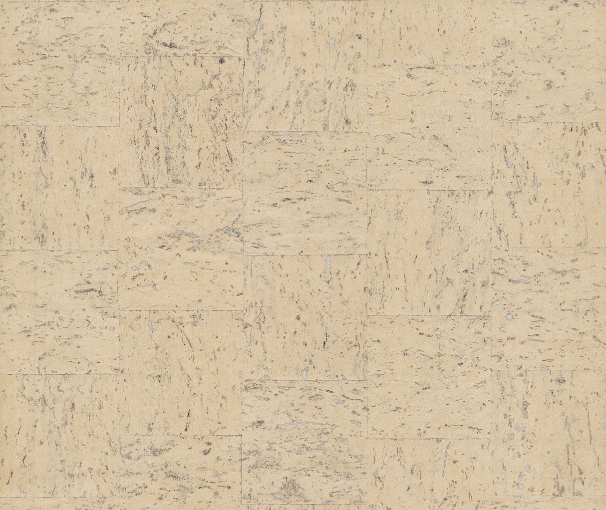 Caldera Cork Whitewash Wallpaper by Ronald Redding – natural cork texture in cream with subtle metallics