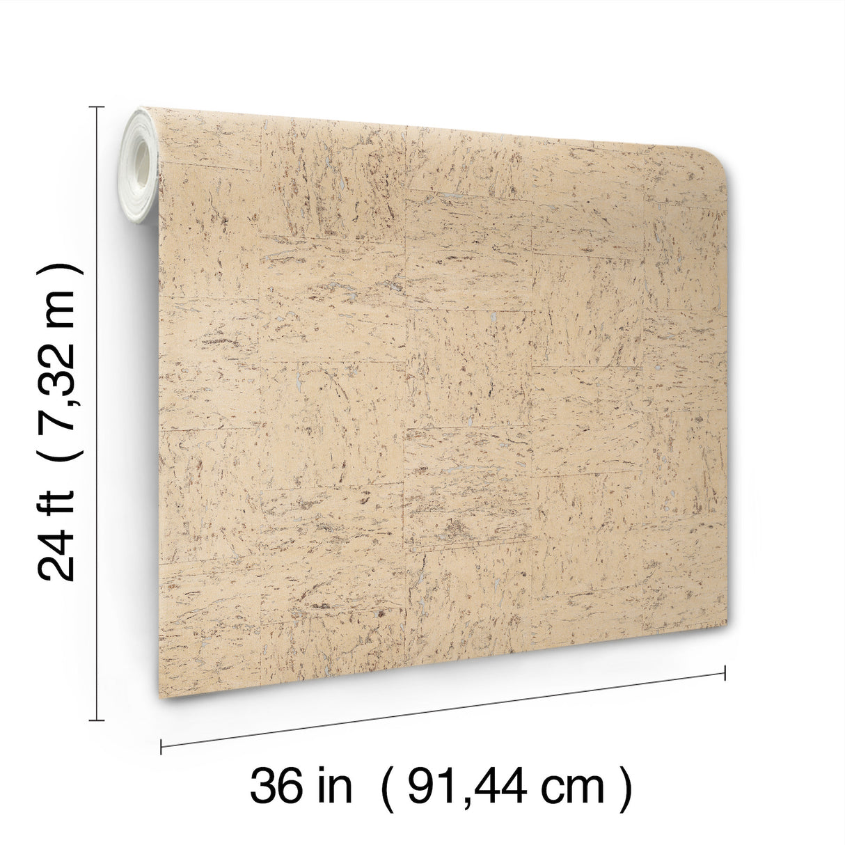 Caldera Cork Whitewash by Ronald Redding Cork Wallpaper – York Designer Series GRL88371