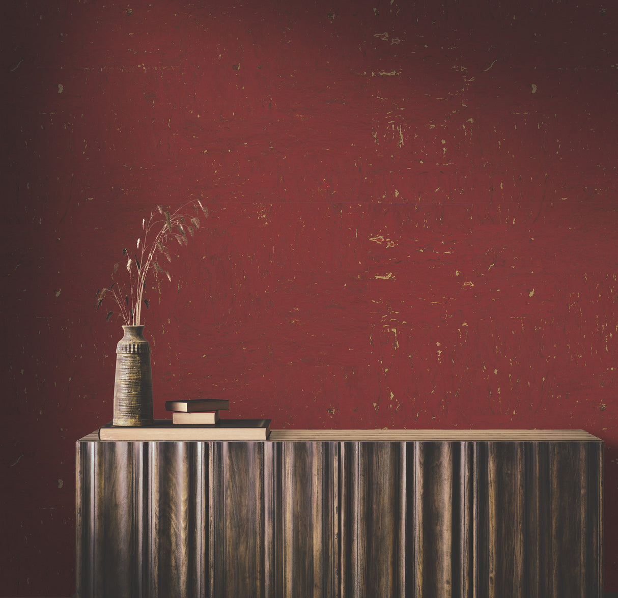 Caldera Cork Crimson by Ronald Redding Cork Wallpaper – York Designer Series GRL88373