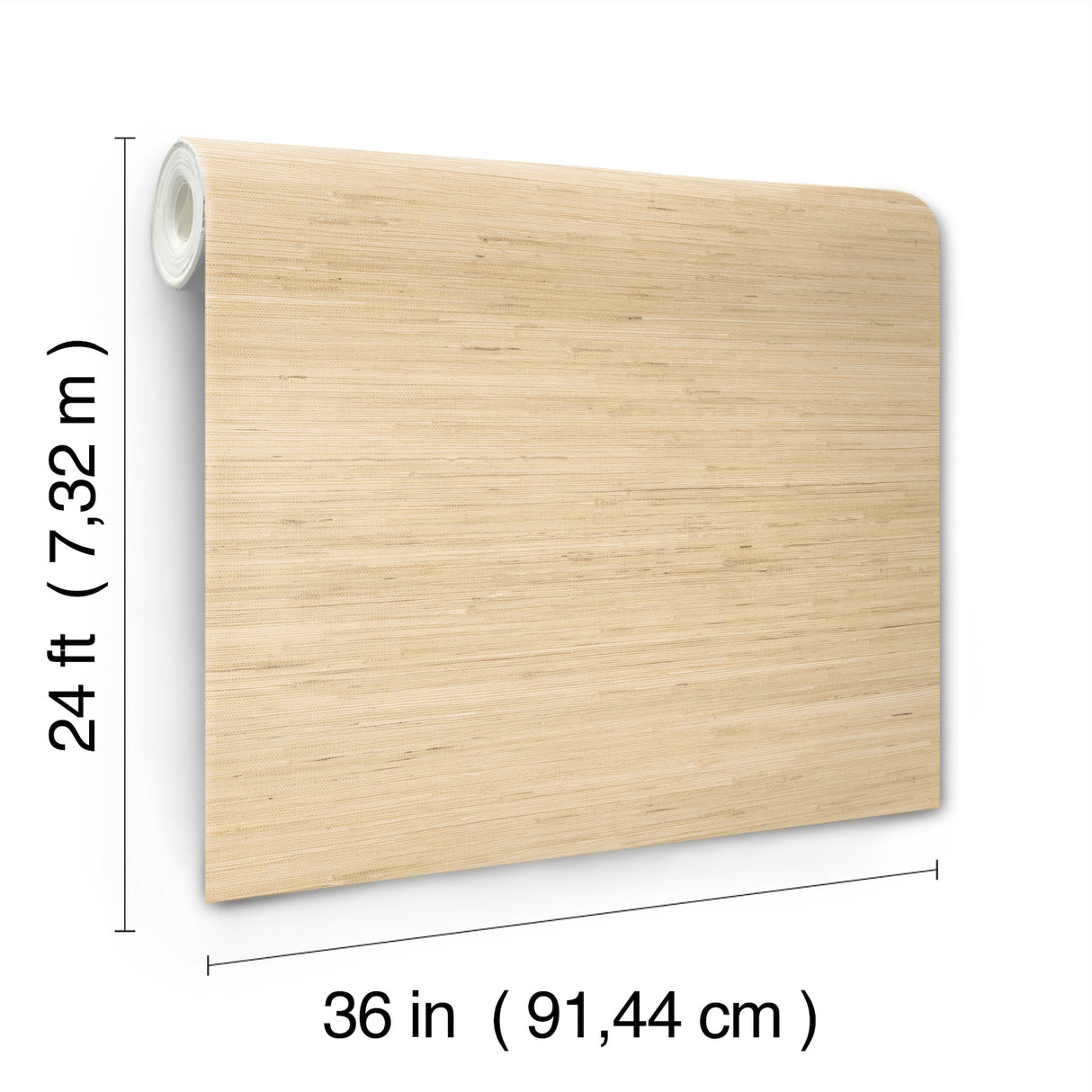 Horizontal Jute Oatmeal by Ronald Redding Grasscloth Wallpaper – York Designer Series GRL88382