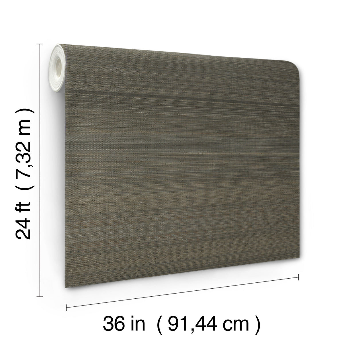 Tailored Abaca Walnut by Ronald Redding Abaca Grasscloth Wallpaper – York Designer Series GRL88407