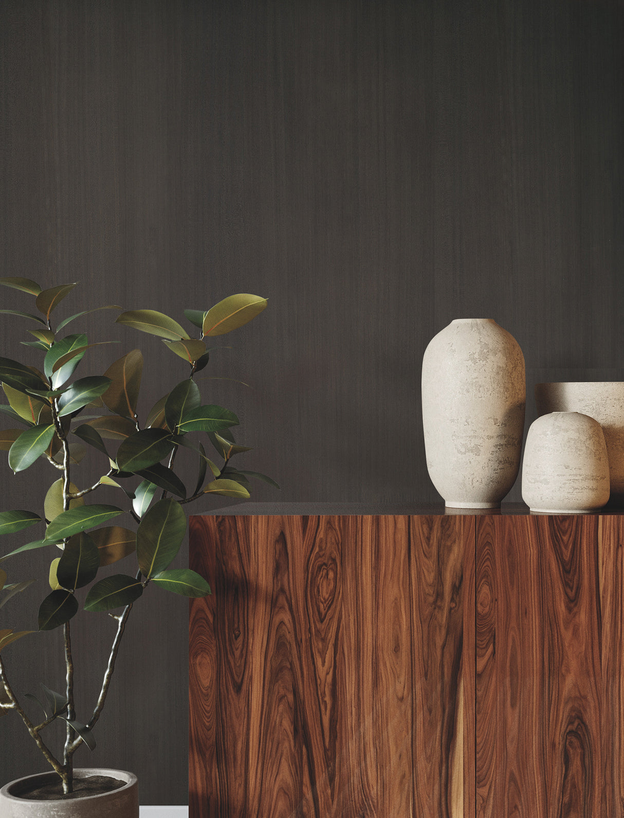 Wood Veneer Walnut by Ronald Redding Wallpaper – York Designer Series GRL88417
