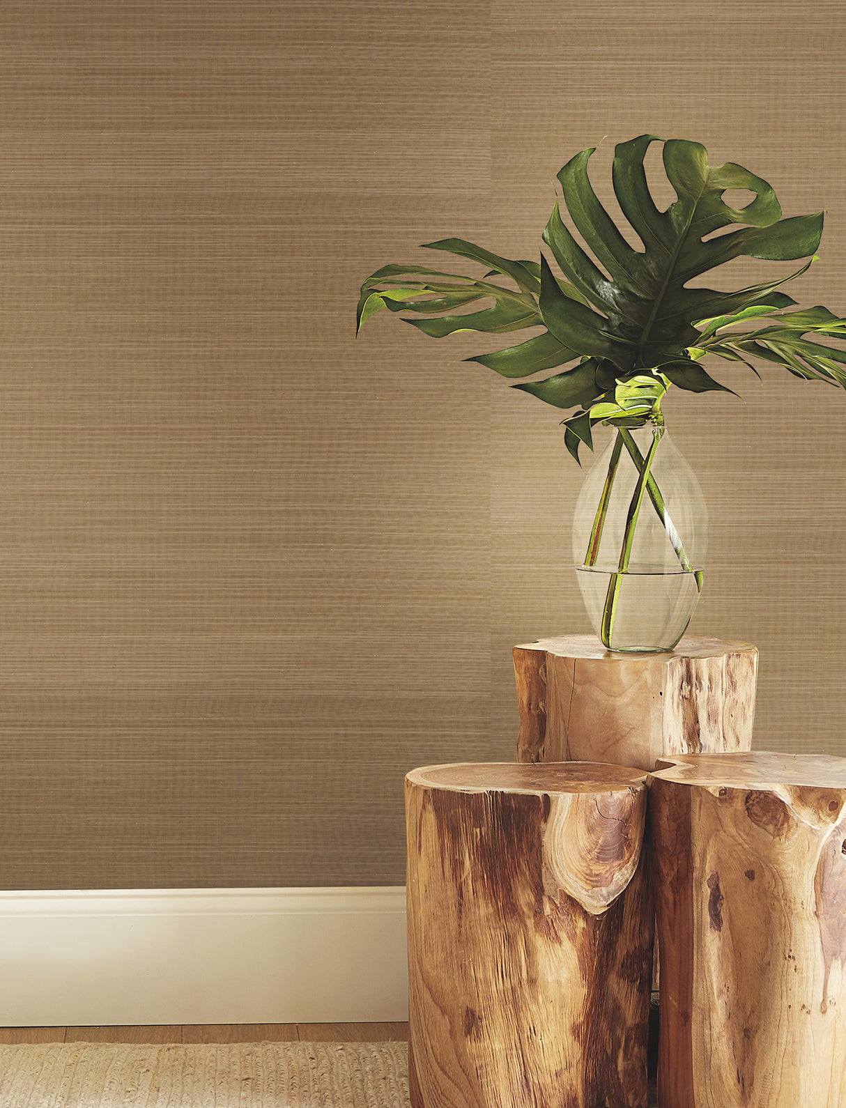 Tailored Abaca Ochre Gold by Ronald Redding Grasscloth Wallpaper – York Designer Series GRL88465