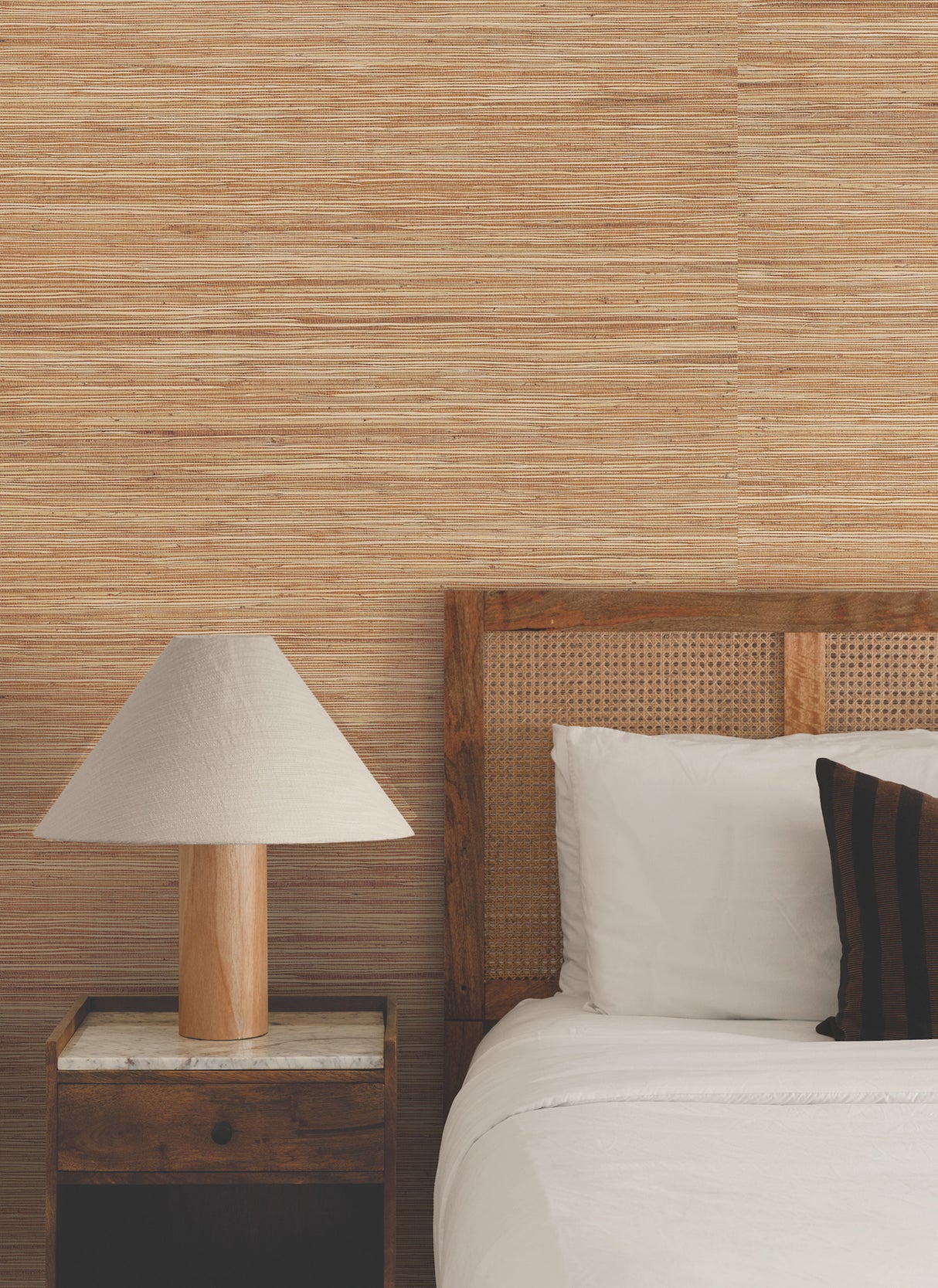 Multicolored Hemp Harvest by Ronald Redding Grasscloth Wallpaper – York Designer Series GRL88468