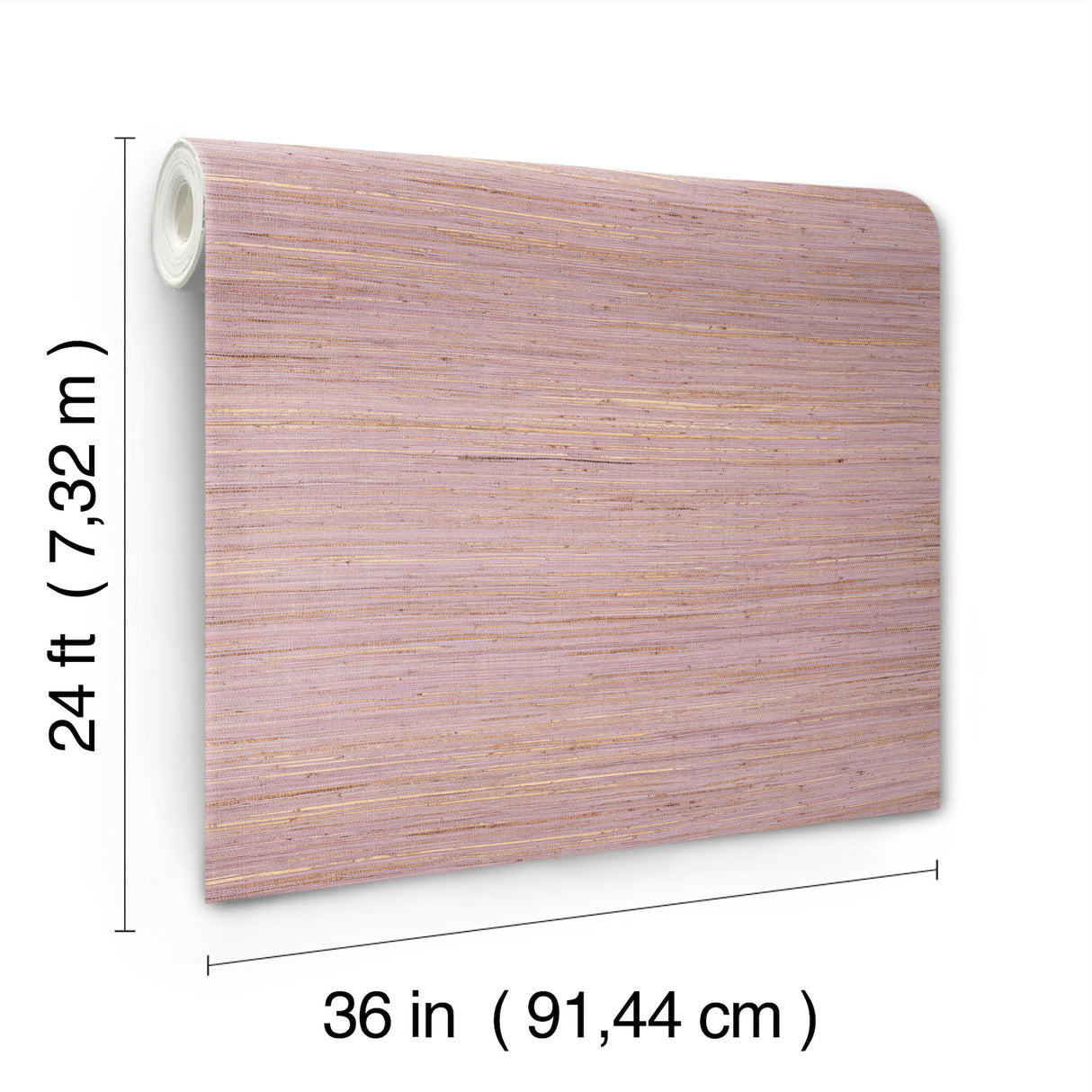 Multicolored Hemp Rose Bisque by Ronald Redding Grasscloth Wallpaper – York Designer Series GRL88470