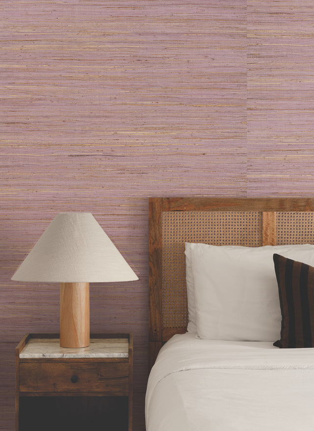 Multicolored Hemp Rose Bisque by Ronald Redding Grasscloth Wallpaper – York Designer Series GRL88470