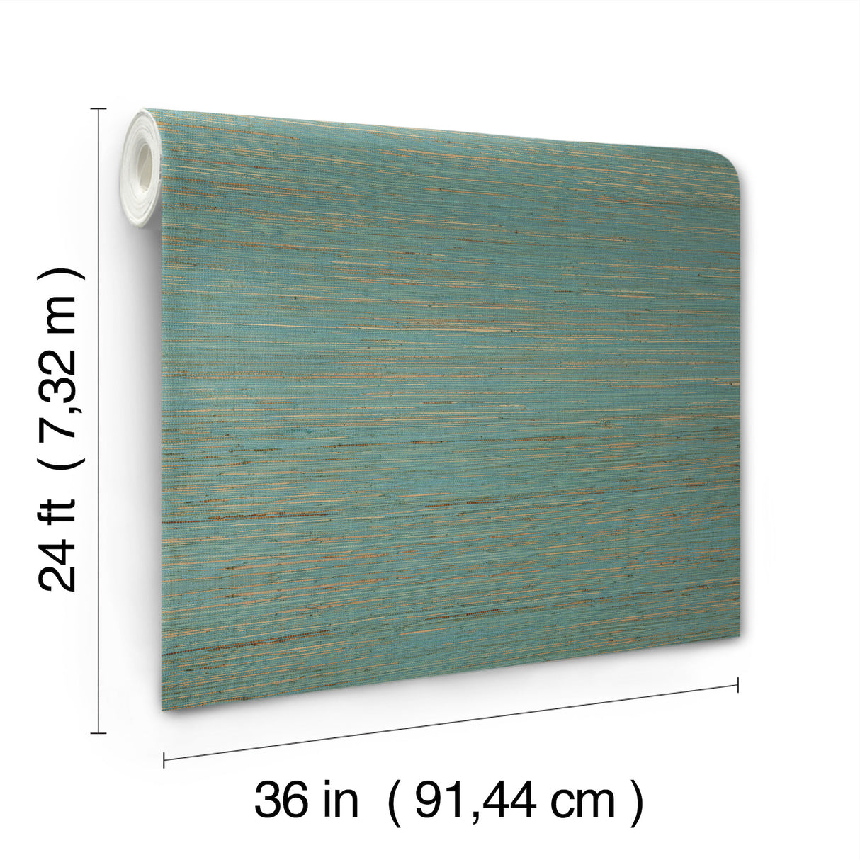 Multicolored Hemp Aqua by Ronald Redding Grasscloth Wallpaper – York Designer Series GRL88487