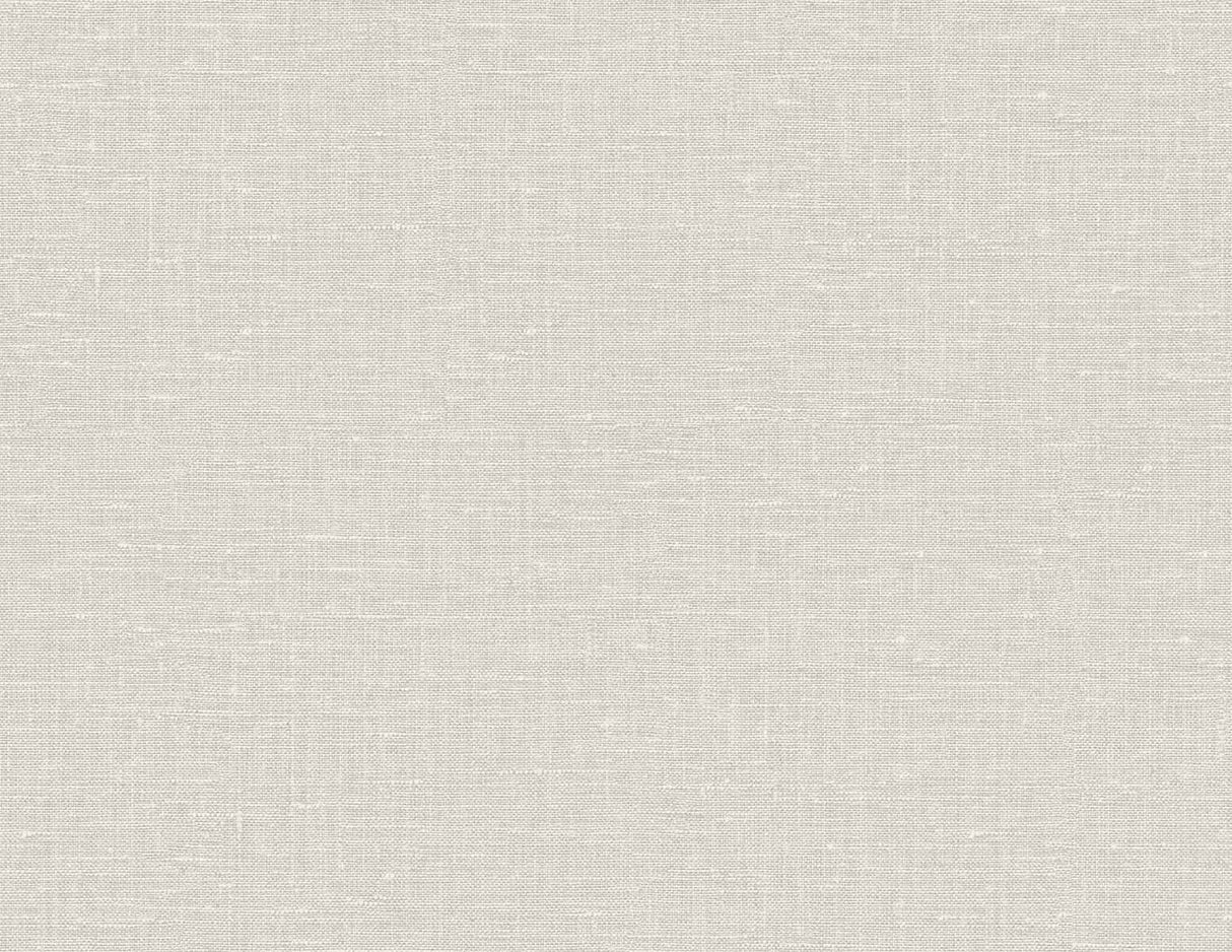 Bleached linen faux linen texture vinyl wallpaper in a soft off-white matte finish