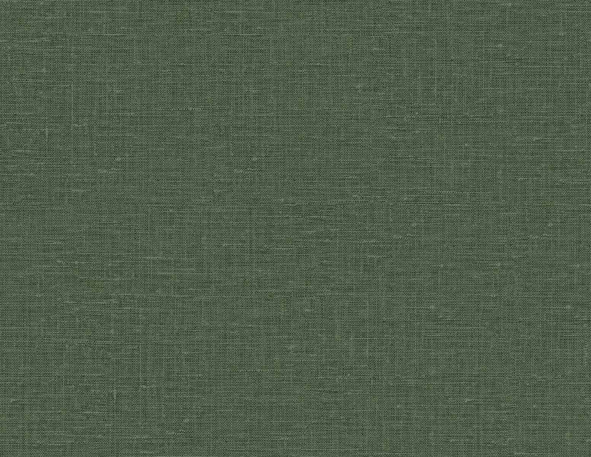 Olive faux linen texture vinyl wallpaper