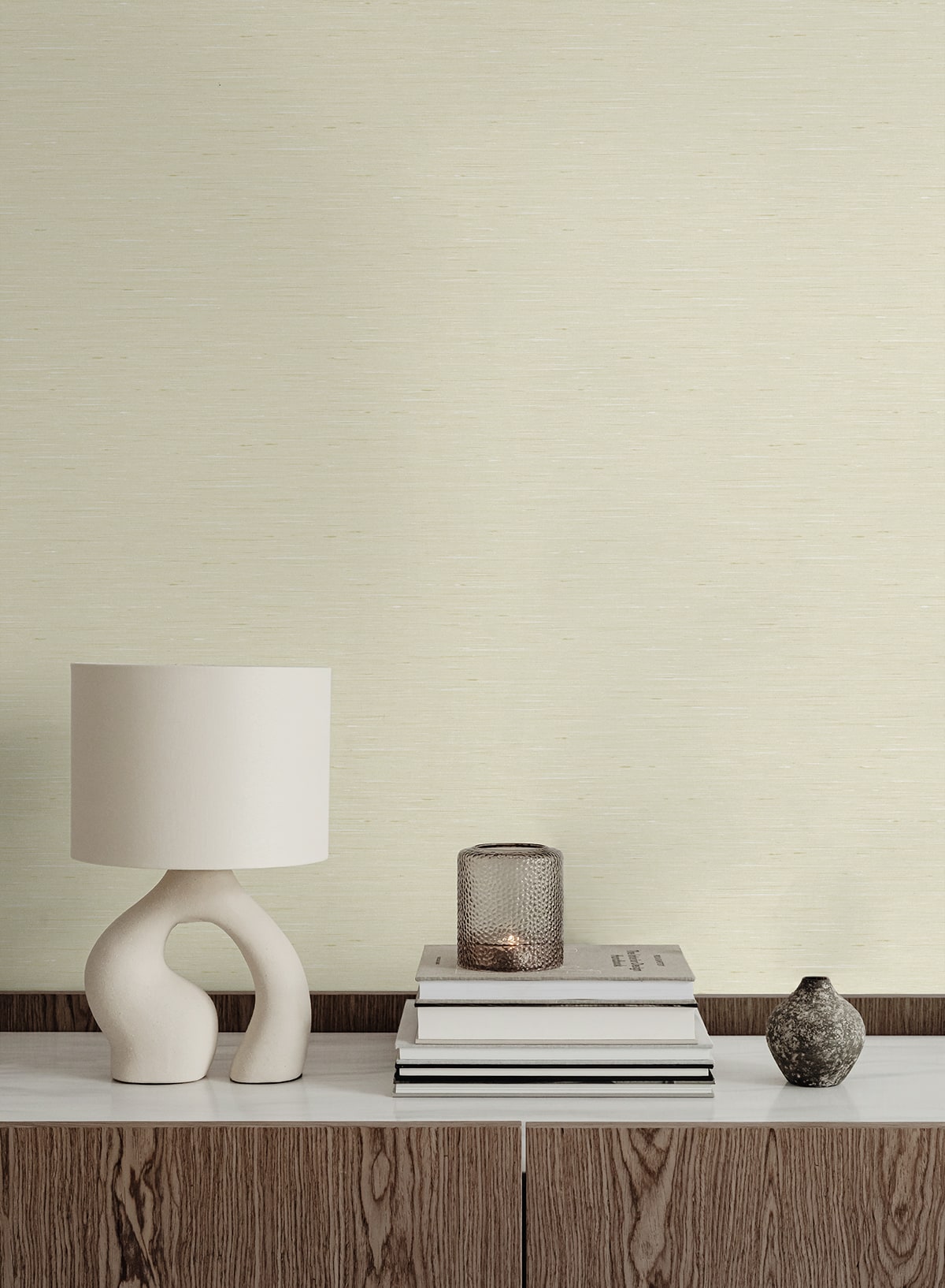 Bangkok Beige by Linen & Silk Textures Faux Silk Texture Wallpaper – Seabrook Designs GT30103
