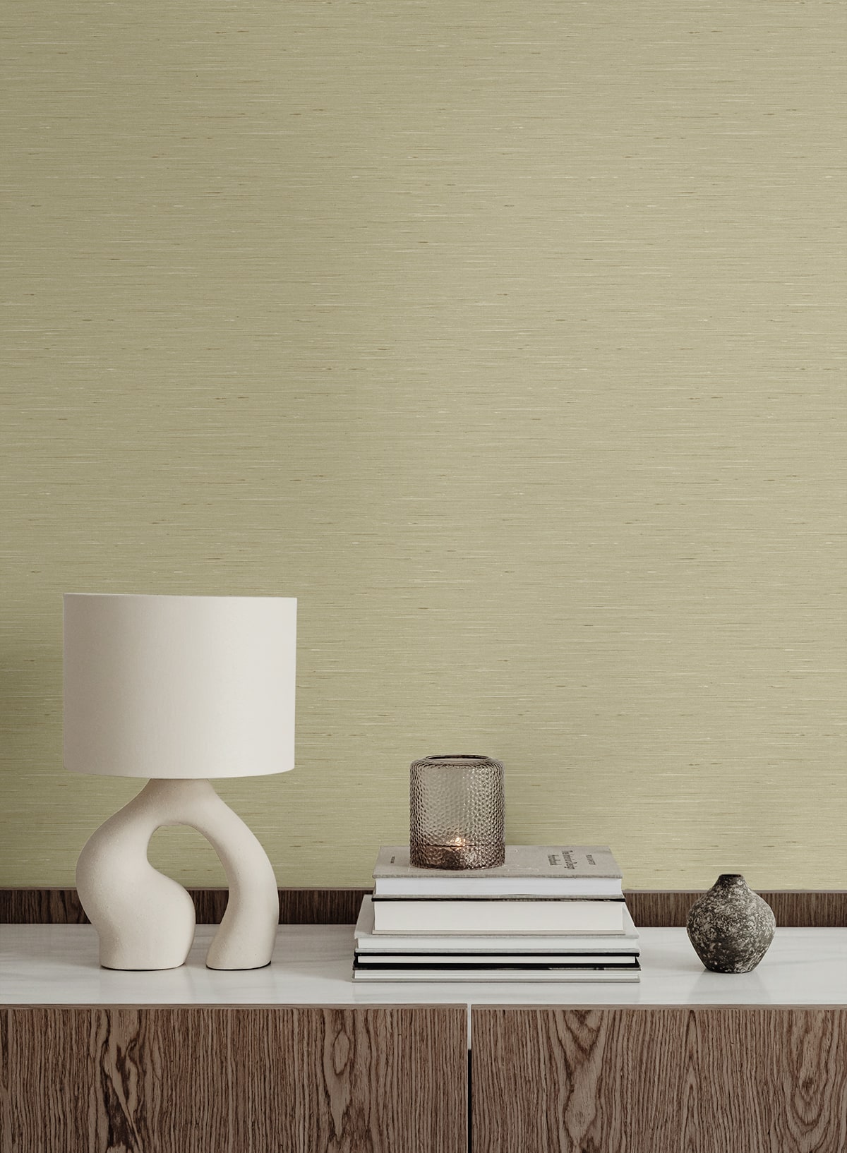 Bangkok Tan by Linen & Silk Textures Faux Silk Texture Vinyl Wallpaper – Seabrook Designs GT30106