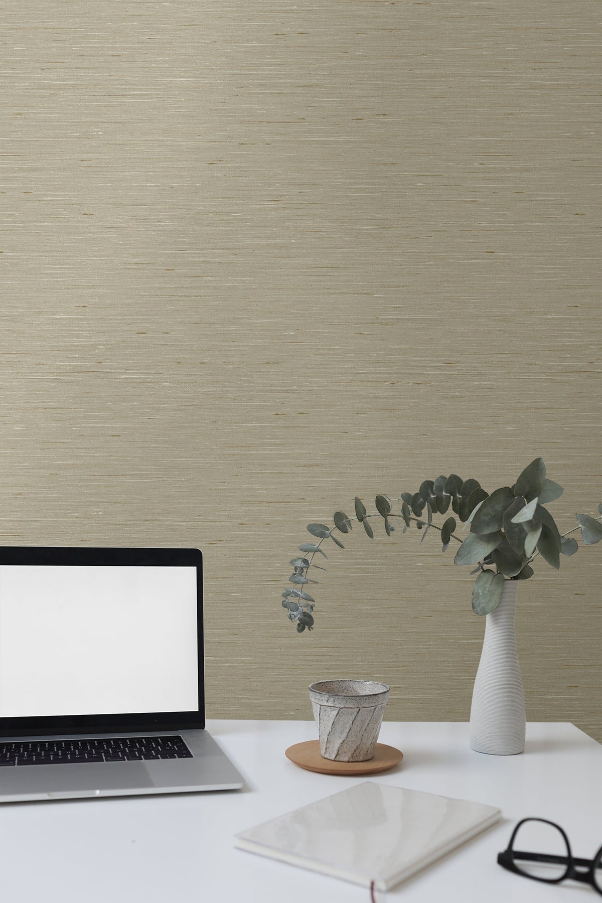 Bangkok Mocha by Seabrook Designs Faux Silk Vinyl Wallpaper – Seabrook Designs GT30107