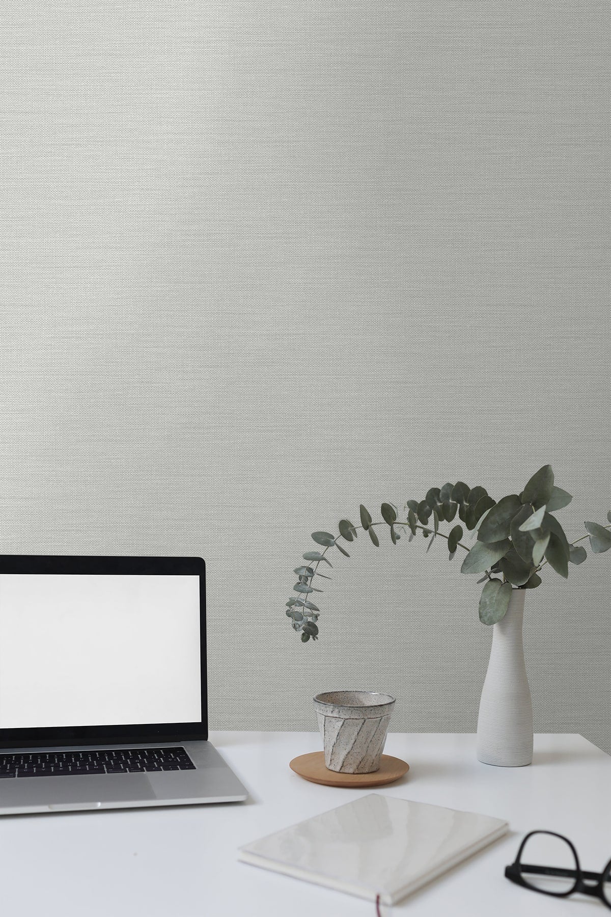 Libeco Iceberg by Seabrook Designs Faux Linen Vinyl Wallpaper – Seabrook Designs GT30203