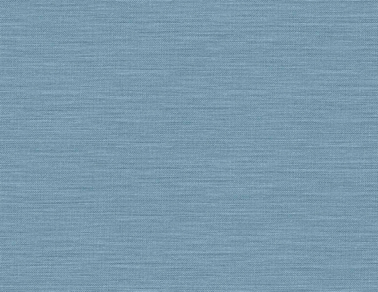 Libeco slate blue faux linen textured vinyl wallpaper