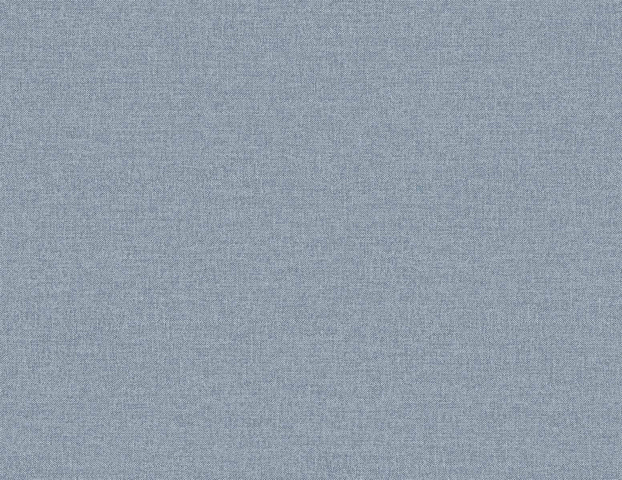 Normandy slate blue faux linen texture vinyl wallpaper