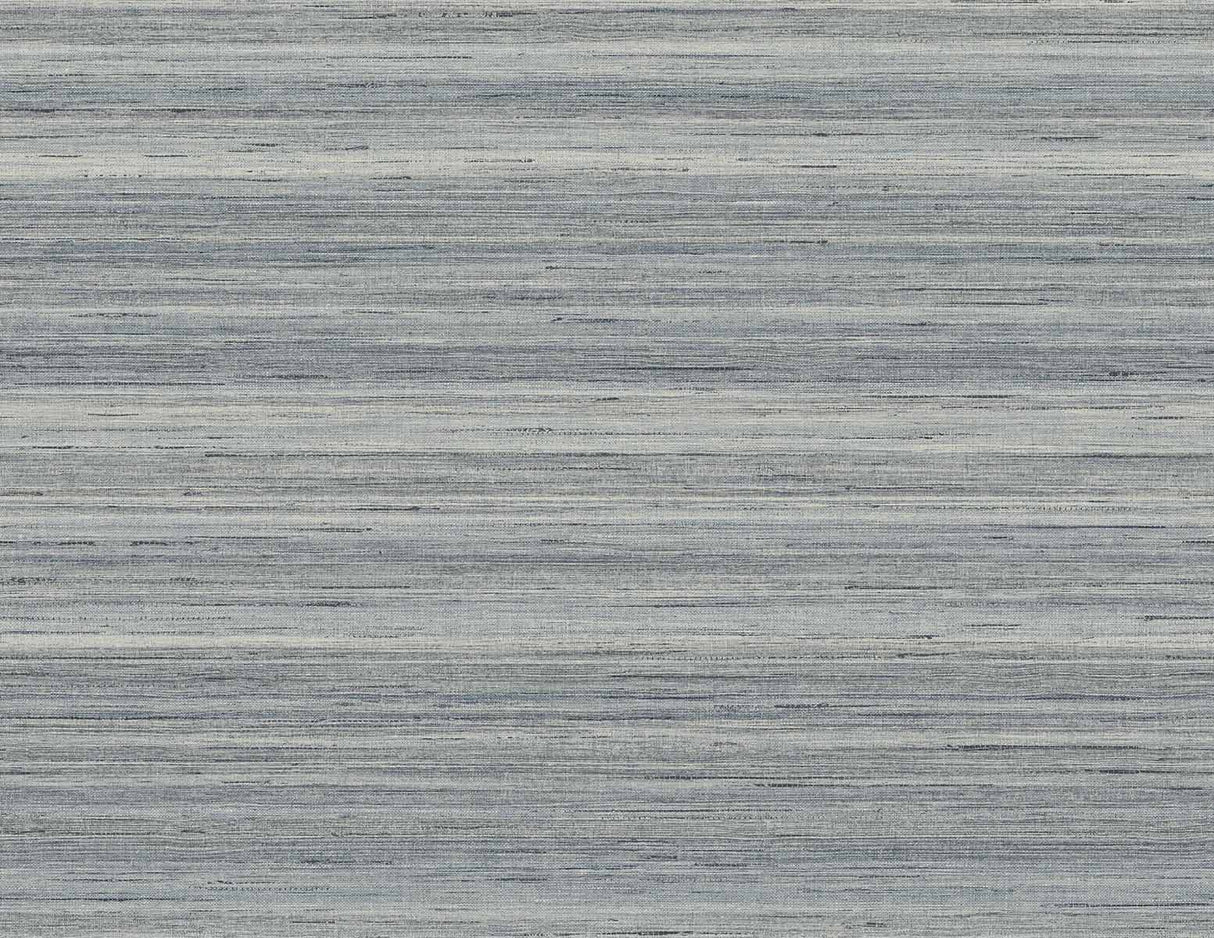 Meiya slate blue striated texture vinyl wallpaper