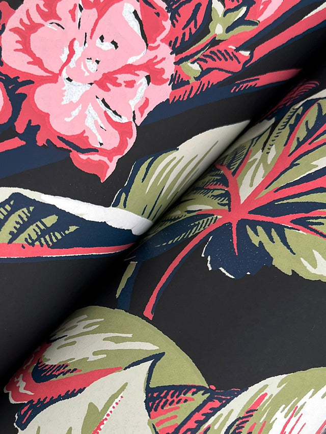 Mystic Isle Black Tropical Eclectic Wallpaper - York GT4504