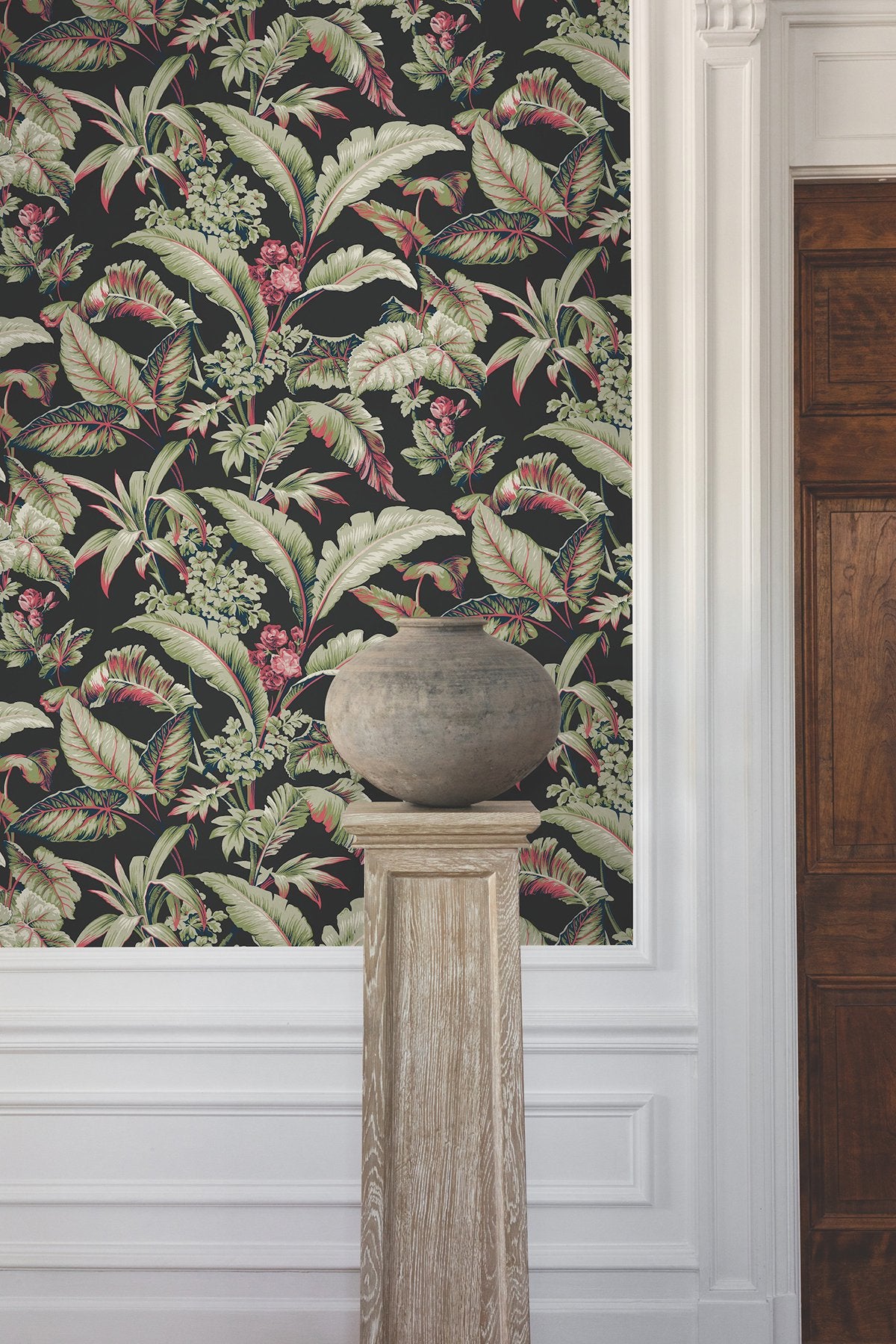 Mystic Isle Black Tropical Eclectic Wallpaper - York GT4504