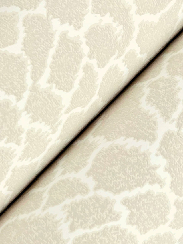 Nadie Linen Beige Textured Wallpaper with Raised Ink Abstract Pattern - York GT4575