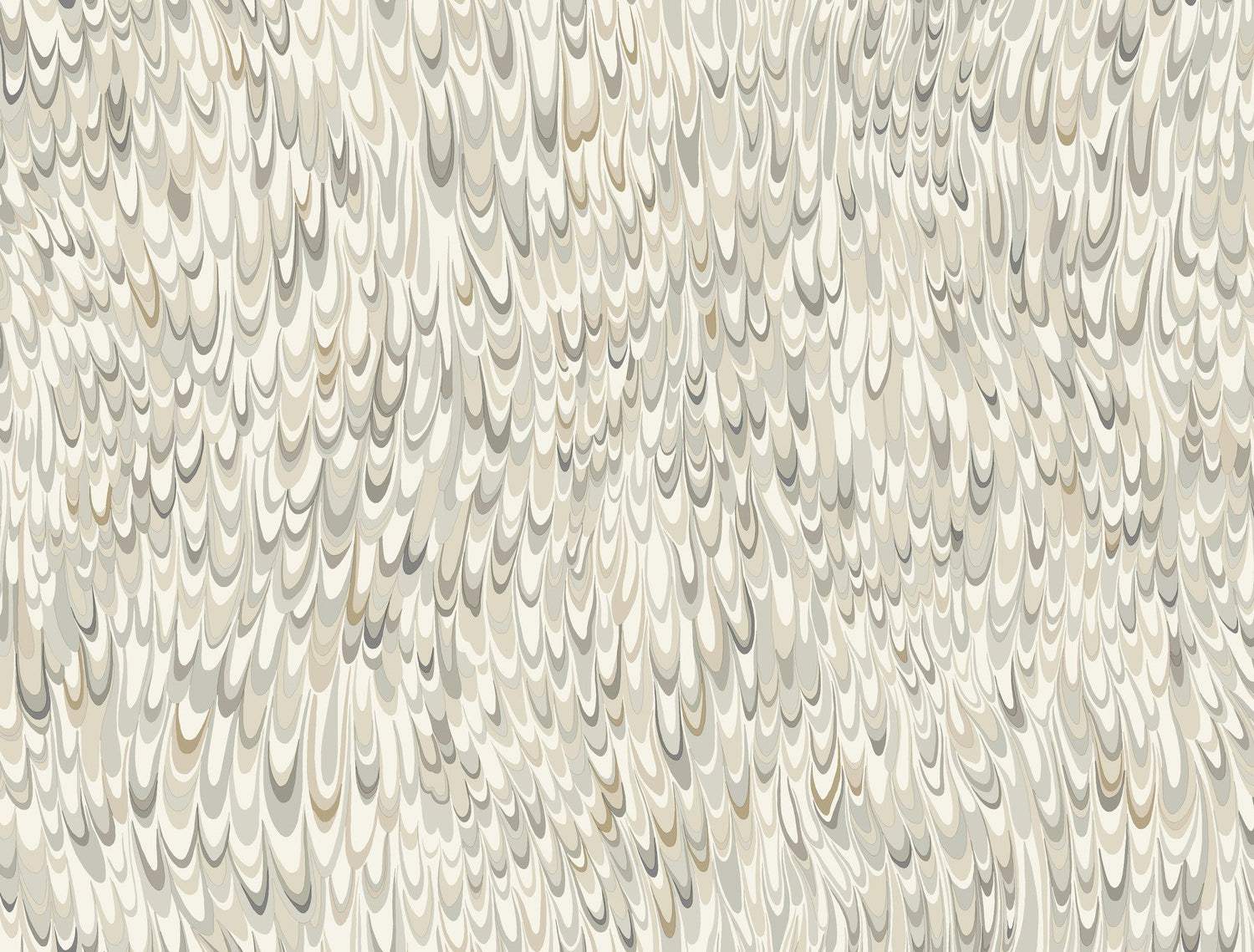 Aslan Neutral Wallpaper with Marbled Feathered Motif - York GT4581
