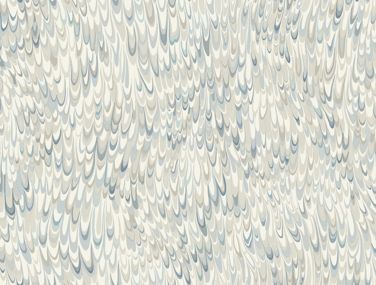 Aslan Blue Wallpaper with Bohemian Eclectic Marbled Motif - York GT4584
