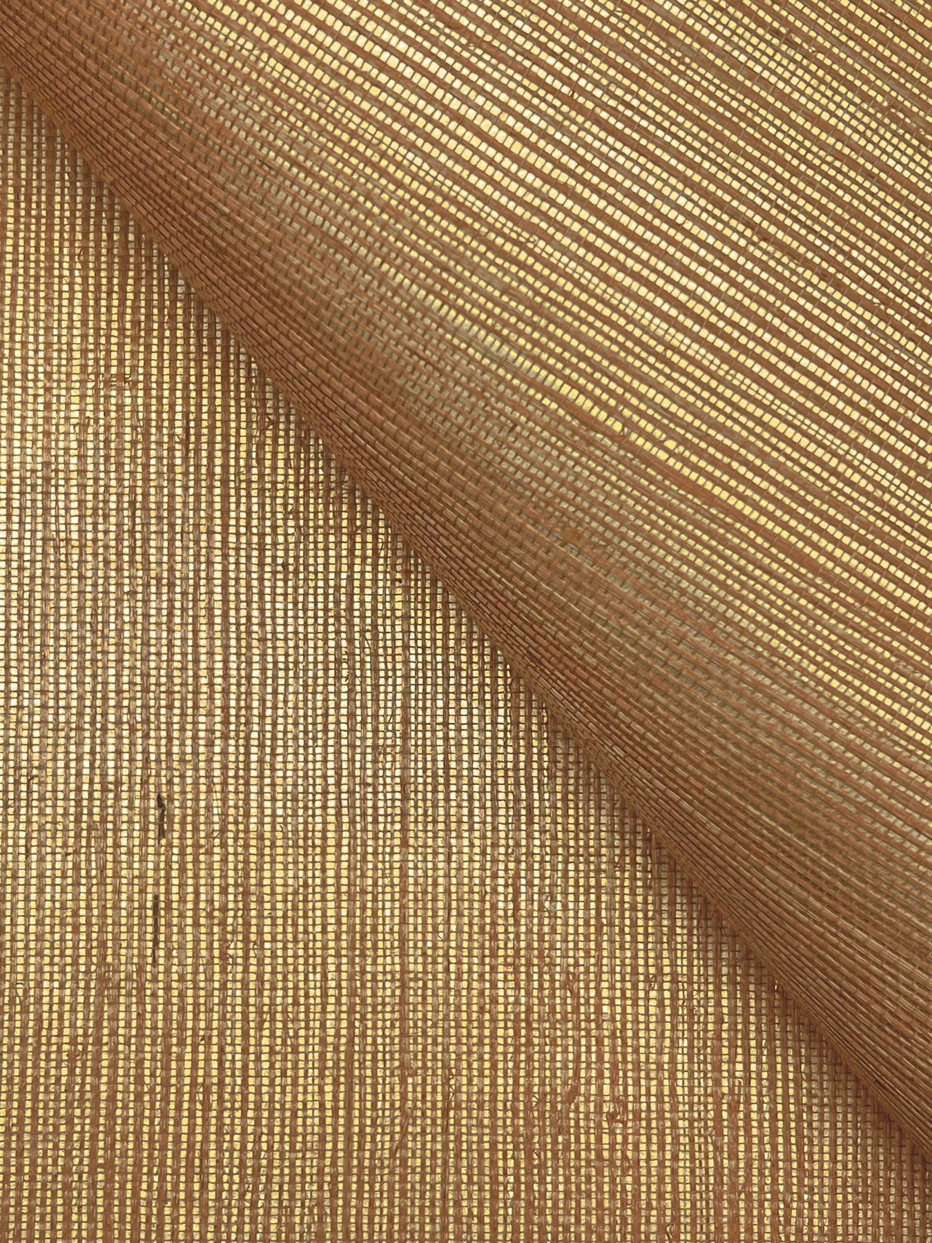 Maguey Sisal Gold Wallpaper with Metallic Grasscloth Texture - York GV0116NW