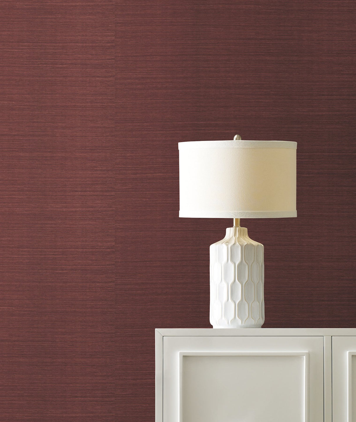 Maguey Sisal Mulberry Wallpaper with Traditional Grasscloth Texture - York GV0123NWFD