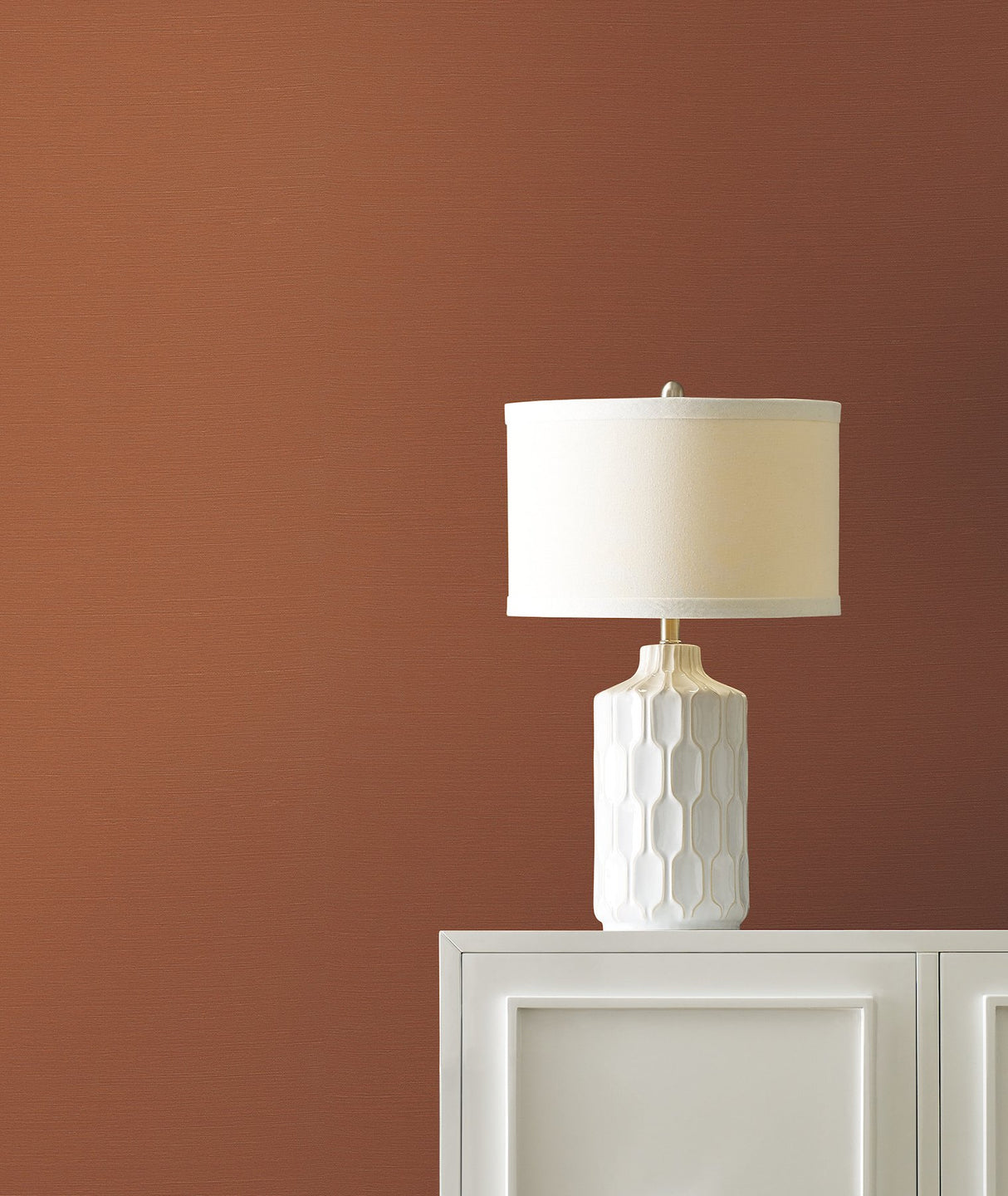 Maguey Sisal Ginger Grasscloth Wallpaper - Ronald Redding GV0130NW