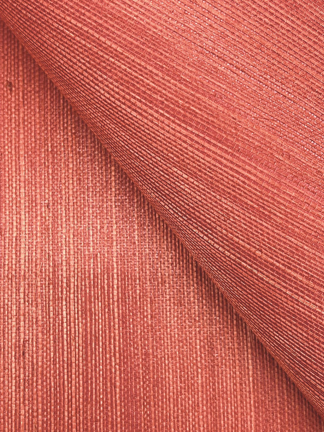 Maguey Sisal Rhubarb Wallpaper with Traditional Grasscloth Texture - York GV0131NW