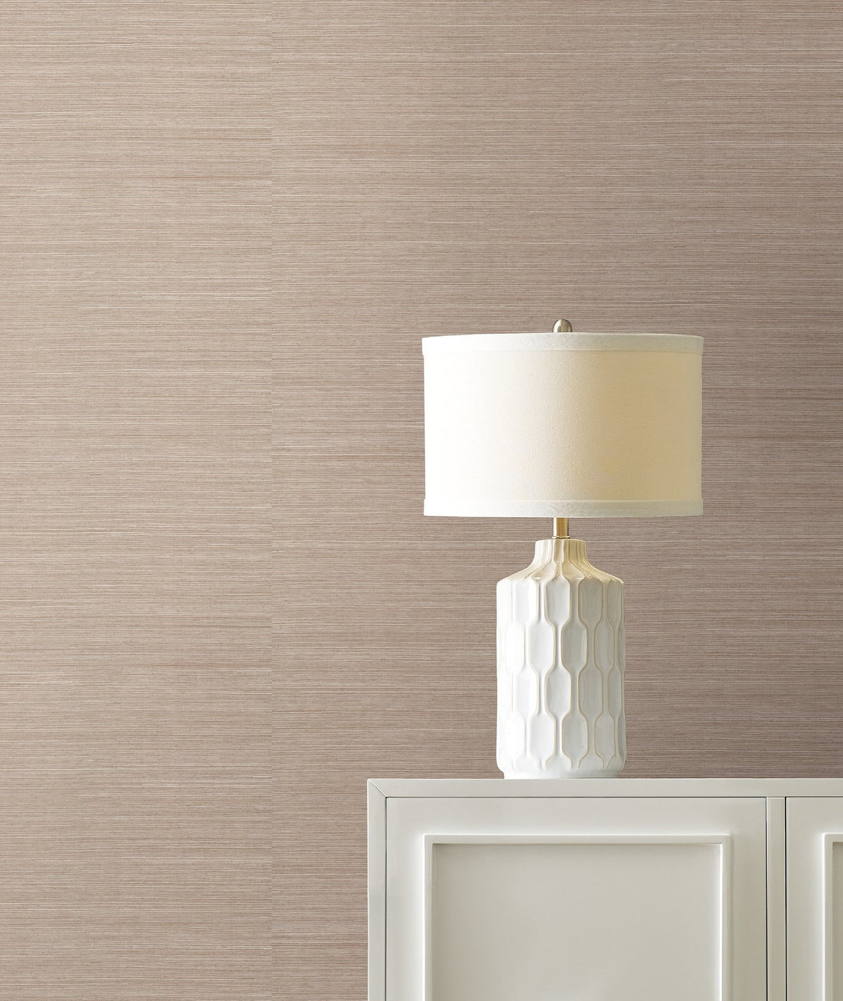 Maguey Sisal Driftwood Grasscloth Wallpaper with Metallic Effect - York GV0138NW