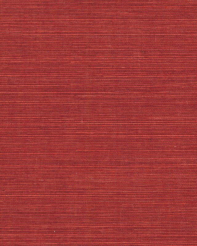 Maguey Sisal Tomato Grasscloth Wallpaper with Traditional Grasscloth Texture - York GV0141NW