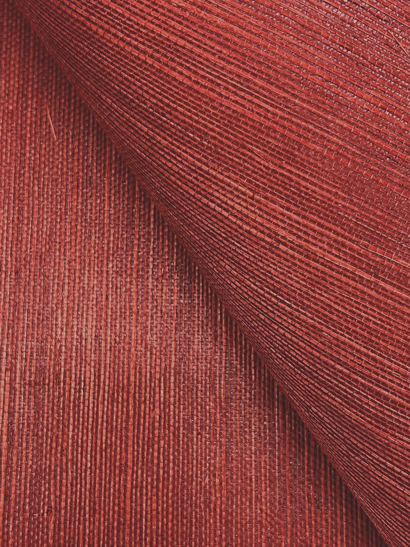 Maguey Sisal Tomato Grasscloth Wallpaper with Traditional Grasscloth Texture - York GV0141NW