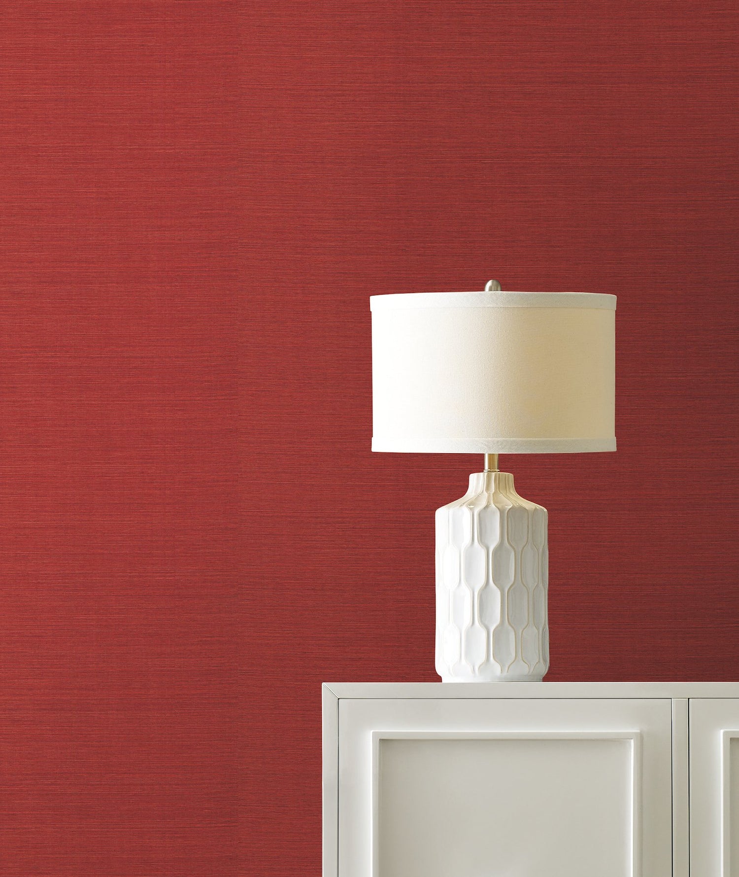 Maguey Sisal Tomato Grasscloth Wallpaper with Traditional Grasscloth Texture - York GV0141NW